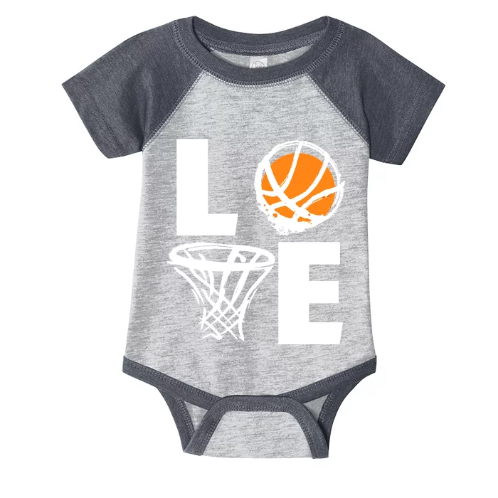 Love Basketball Hoop Infant Baby Jersey Bodysuit