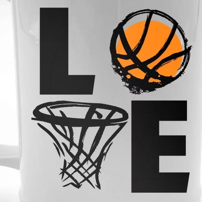 Love Basketball Hoop Front & Back Beer Stein