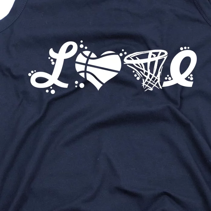 Love Basketball Symbols Tank Top