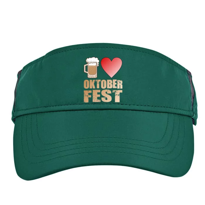 Love Beer Ocktoberfest Adult Drive Performance Visor