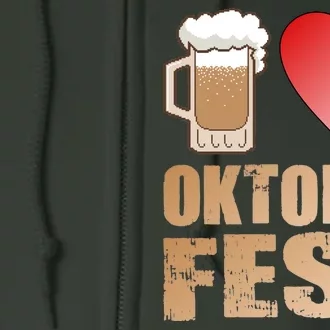 Love Beer Ocktoberfest Full Zip Hoodie