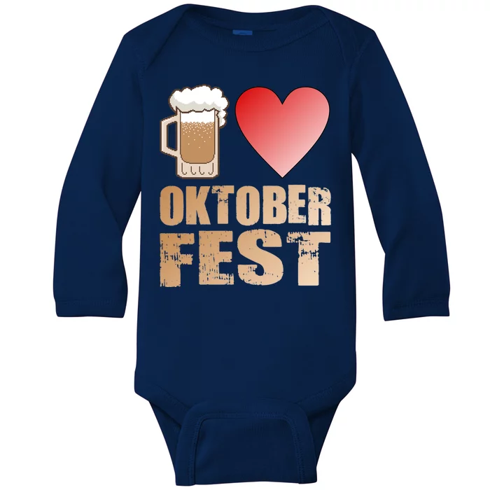 Love Beer Ocktoberfest Baby Long Sleeve Bodysuit