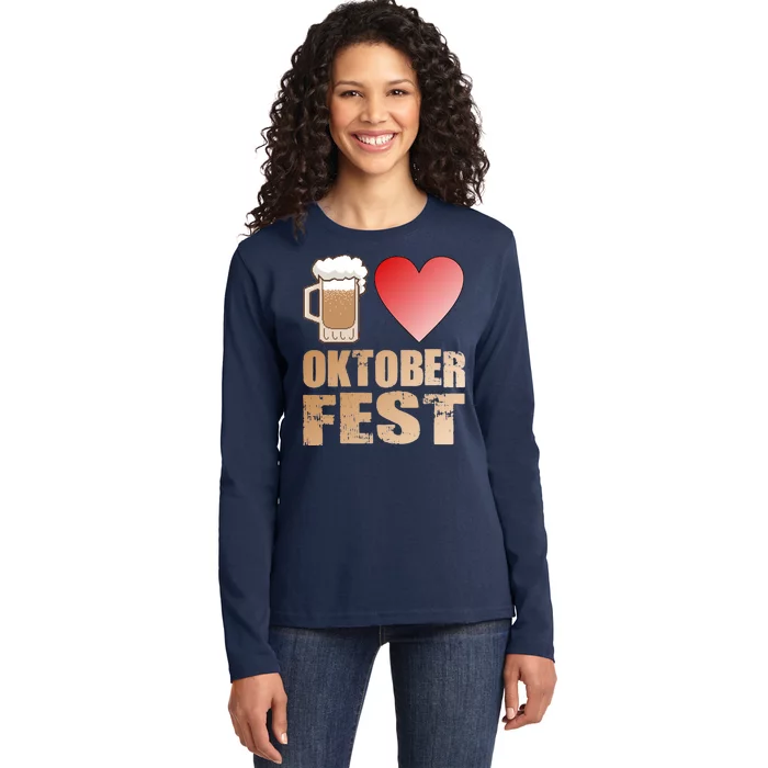 Love Beer Ocktoberfest Ladies Long Sleeve Shirt