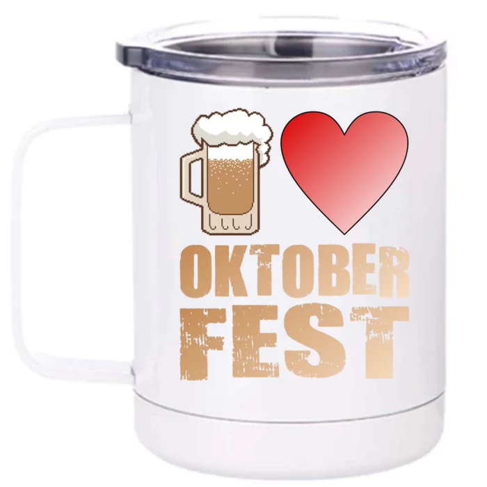 Love Beer Ocktoberfest Front & Back 12oz Stainless Steel Tumbler Cup