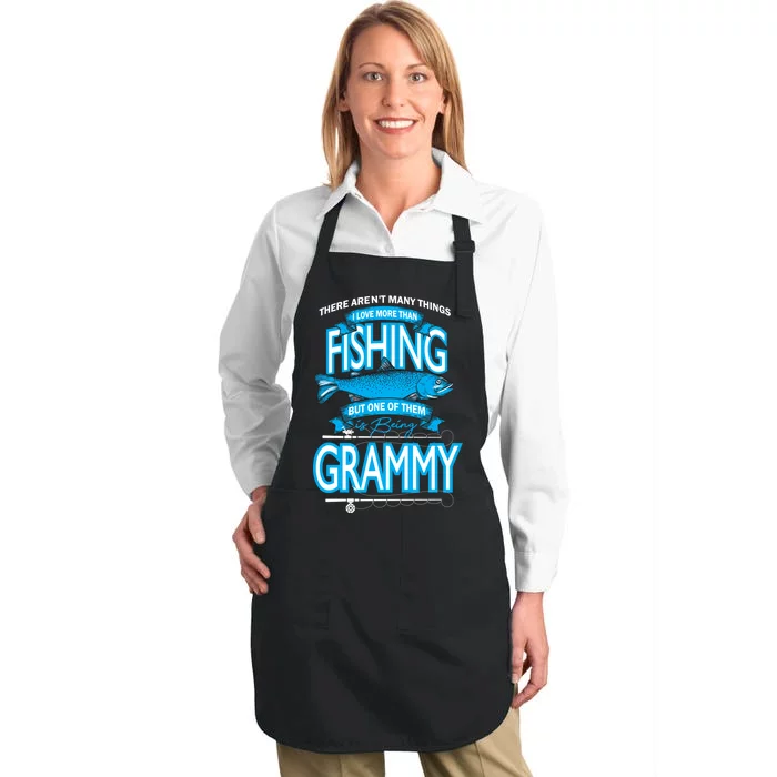 Love Being Grammy More Than Fishing Full-Length Apron With Pocket