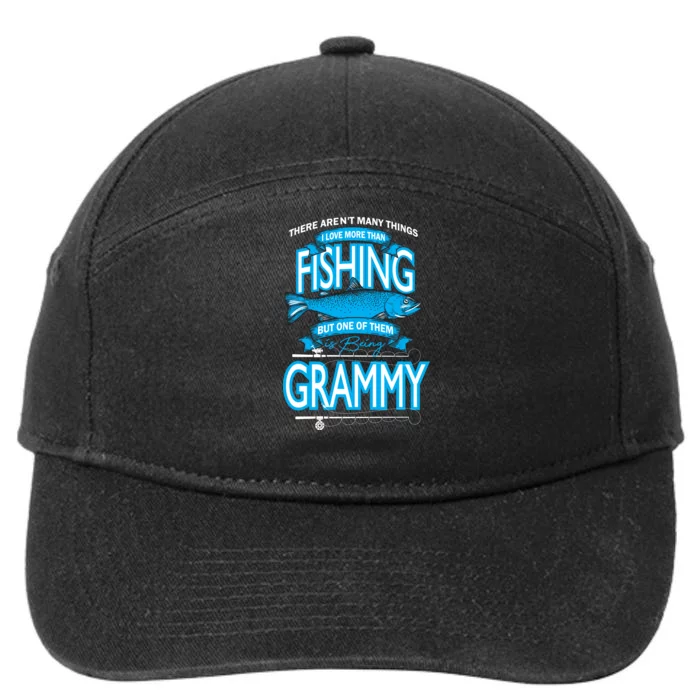 Love Being Grammy More Than Fishing 7-Panel Snapback Hat