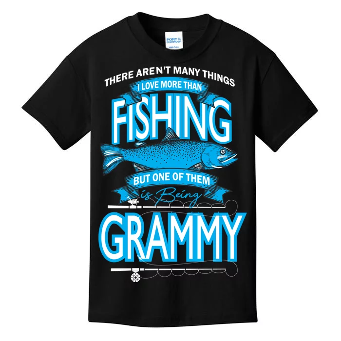 Love Being Grammy More Than Fishing Kids T-Shirt