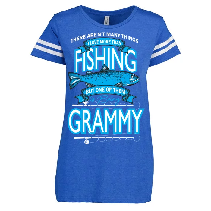 Love Being Grammy More Than Fishing Enza Ladies Jersey Football T-Shirt