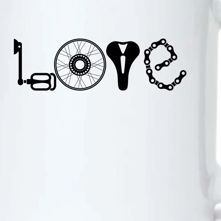 Love Bicycle Bike Cycling Black Color Changing Mug