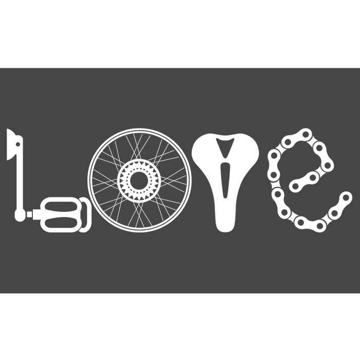 Love Bicycle Bike Cycling Bumper Sticker