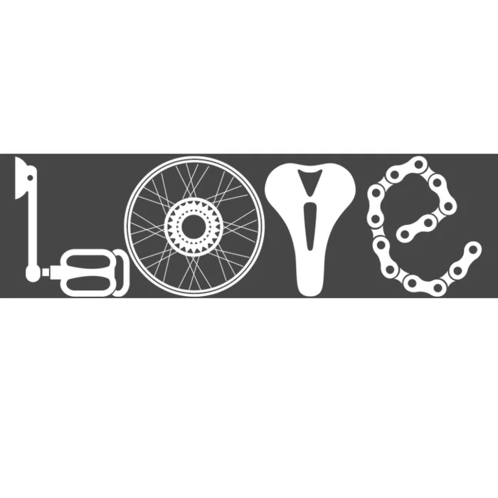 Love Bicycle Bike Cycling Bumper Sticker