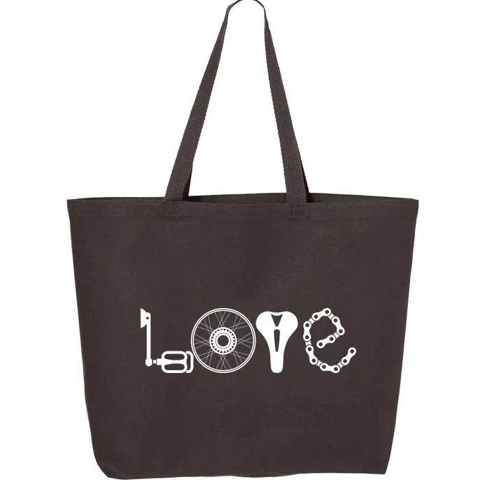 Love Bicycle Bike Cycling 25L Jumbo Tote