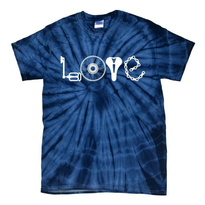 Love Bicycle Bike Cycling Tie-Dye T-Shirt