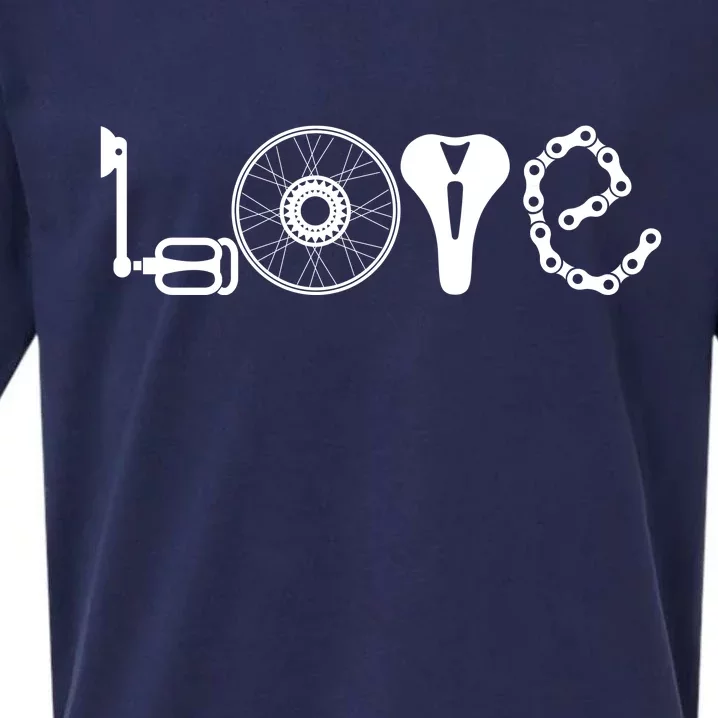 Love Bicycle Bike Cycling Sueded Cloud Jersey T-Shirt