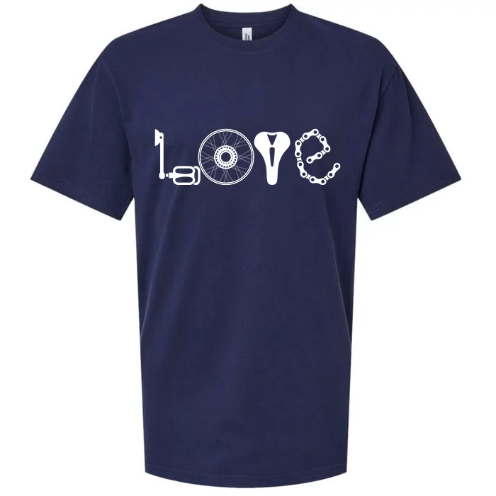 Love Bicycle Bike Cycling Sueded Cloud Jersey T-Shirt