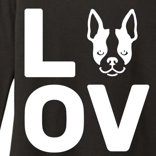 Love Boston Terrier Womens CVC Long Sleeve Shirt