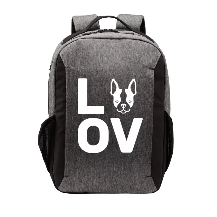 Love Boston Terrier Vector Backpack