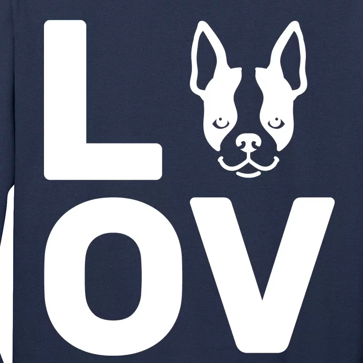 Love Boston Terrier Long Sleeve Shirt