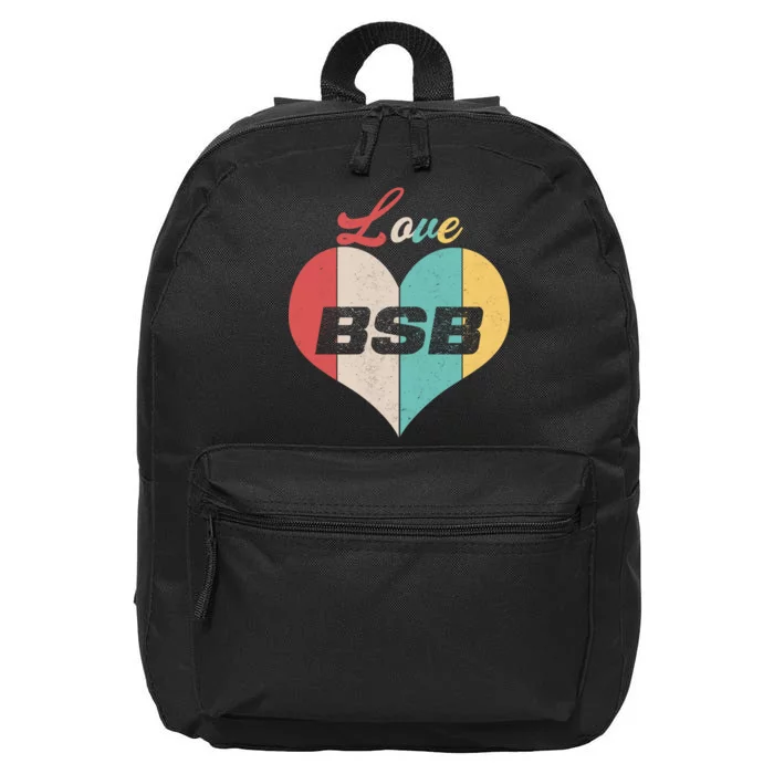 Love BSB Vintage Music 16 in Basic Backpack