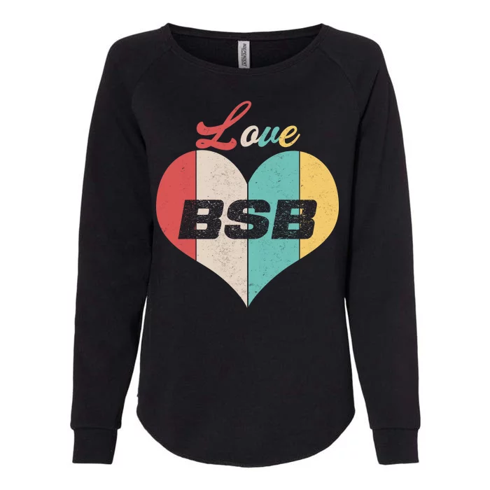 Love BSB Vintage Music Womens California Wash Sweatshirt