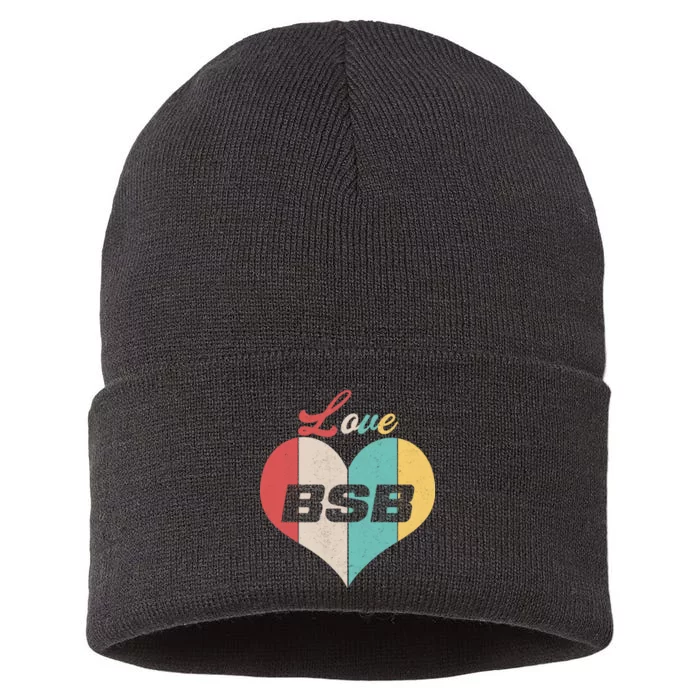 Love BSB Vintage Music Sustainable Knit Beanie