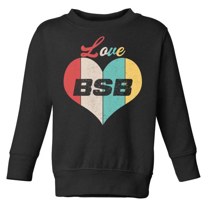 Love BSB Vintage Music Toddler Sweatshirt