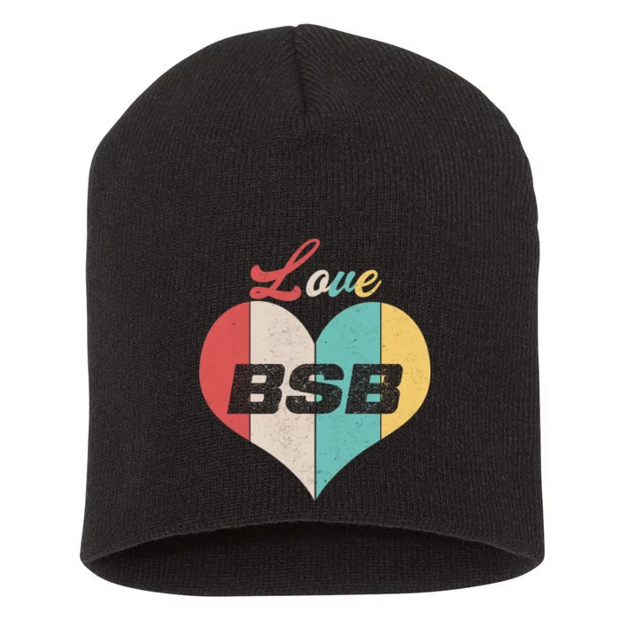 Love BSB Vintage Music Short Acrylic Beanie