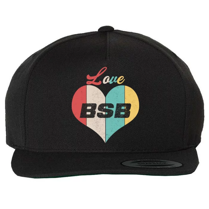 Love BSB Vintage Music Wool Snapback Cap