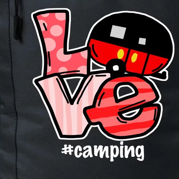 Love Camping Cartoon Daily Commute Backpack