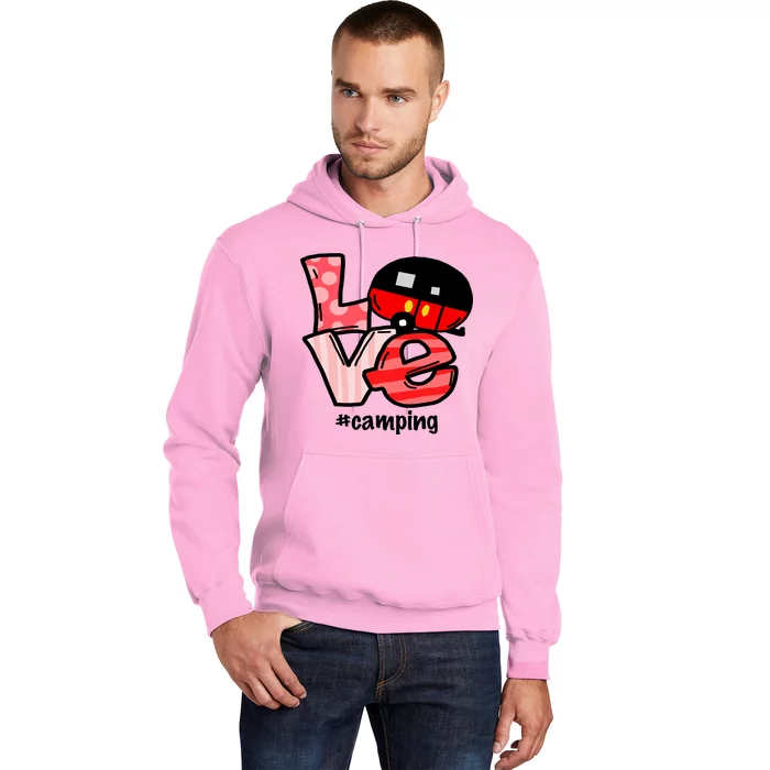 Love Camping Cartoon Hoodie