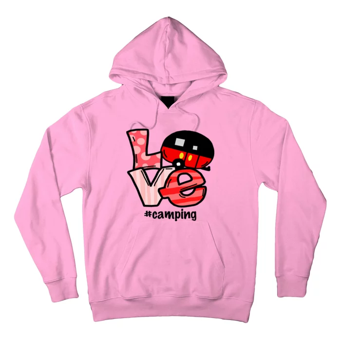 Love Camping Cartoon Hoodie