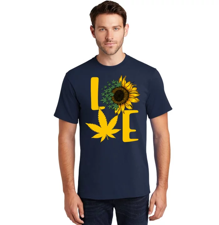 Love Cannabis Sunflower Tall T-Shirt