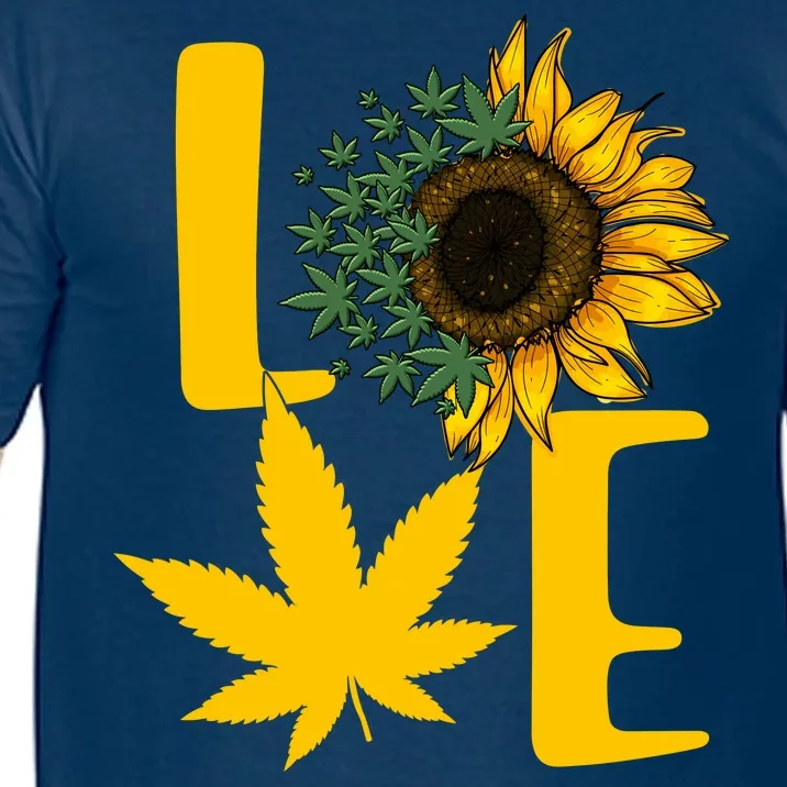 Love Cannabis Sunflower Comfort Colors T-Shirt