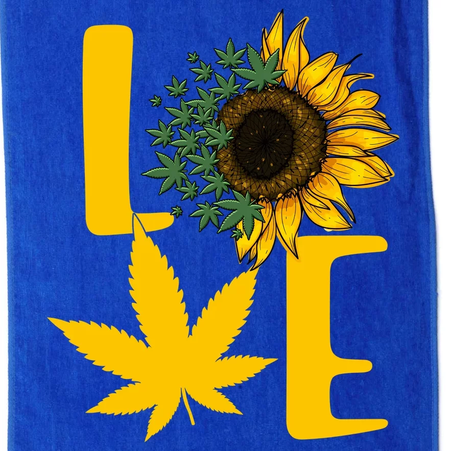 Love Cannabis Sunflower Platinum Collection Golf Towel