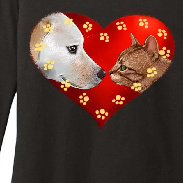 Love Cats and Dogs Womens CVC Long Sleeve Shirt