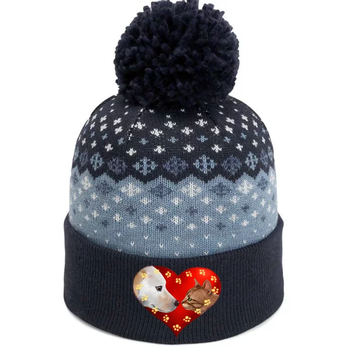 Love Cats and Dogs The Baniff Cuffed Pom Beanie