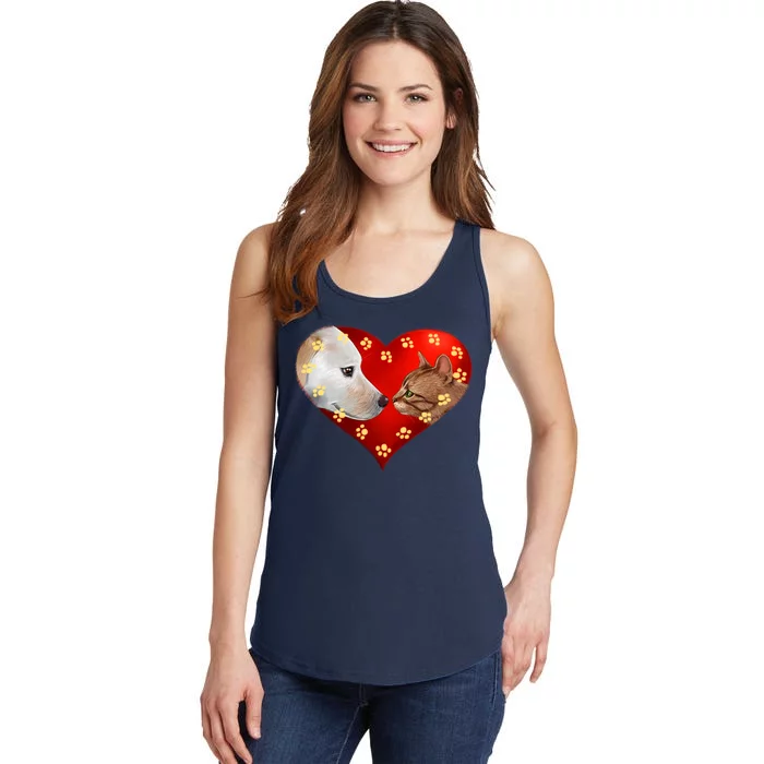 Love Cats and Dogs Ladies Essential Tank