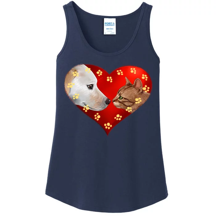 Love Cats and Dogs Ladies Essential Tank