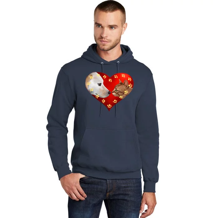 Love Cats and Dogs Tall Hoodie