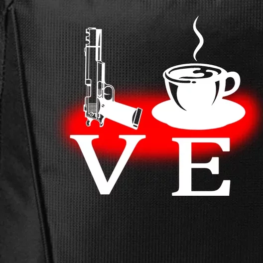 Love Coffee And Guns City Backpack