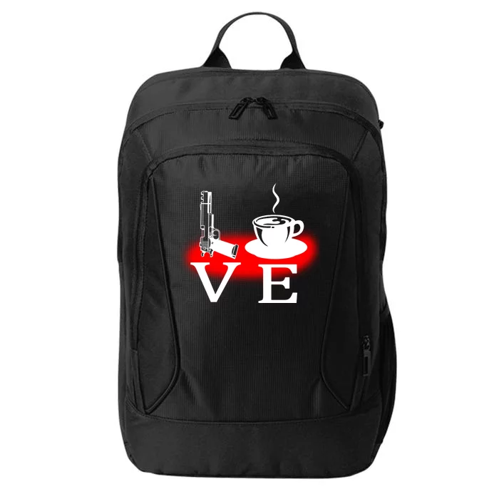 Love Coffee And Guns City Backpack