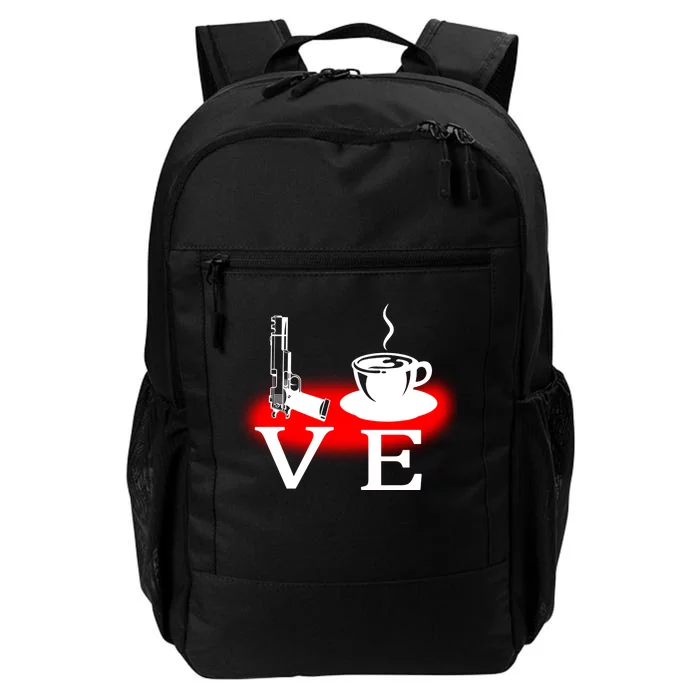 Love Coffee And Guns Daily Commute Backpack