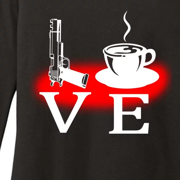 Love Coffee And Guns Womens CVC Long Sleeve Shirt