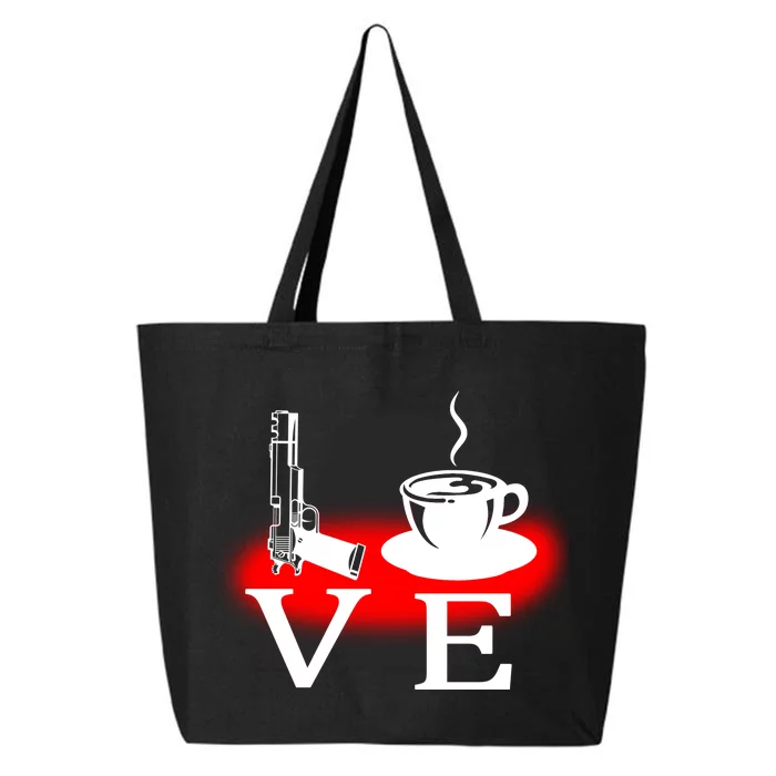 Love Coffee And Guns 25L Jumbo Tote