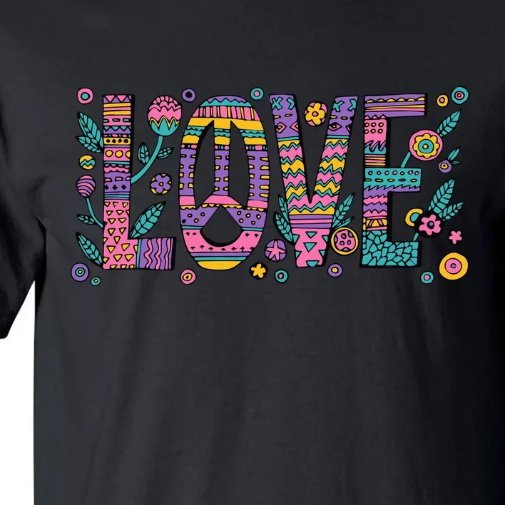 Love Crazy Wild Pattern Tall T-Shirt