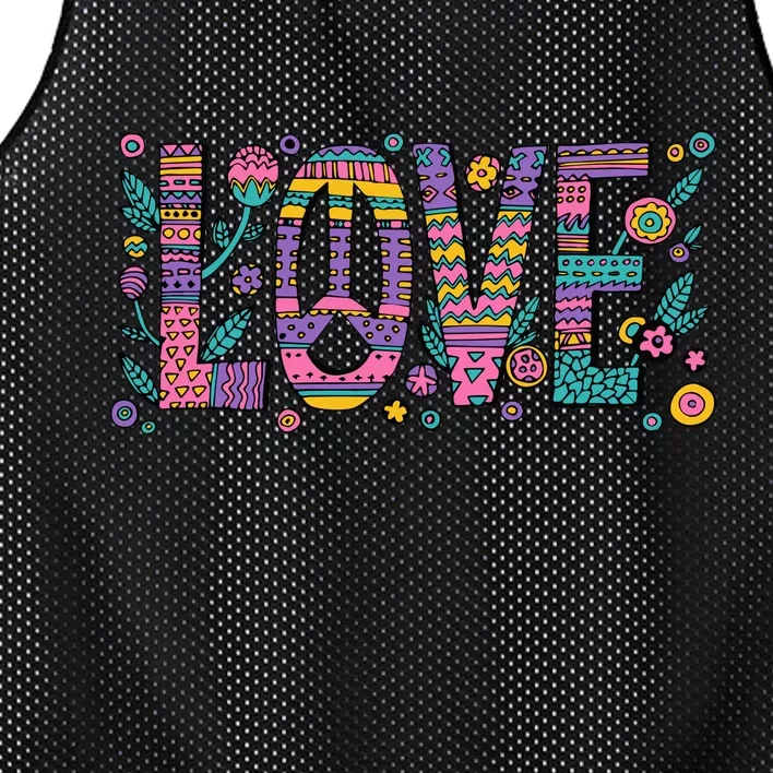 Love Crazy Wild Pattern Mesh Reversible Basketball Jersey Tank