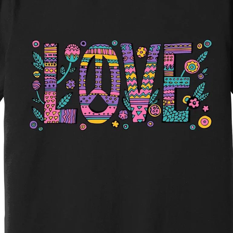 Love Crazy Wild Pattern Premium T-Shirt