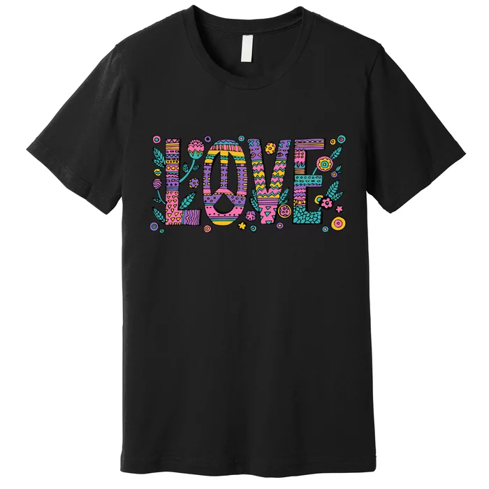 Love Crazy Wild Pattern Premium T-Shirt