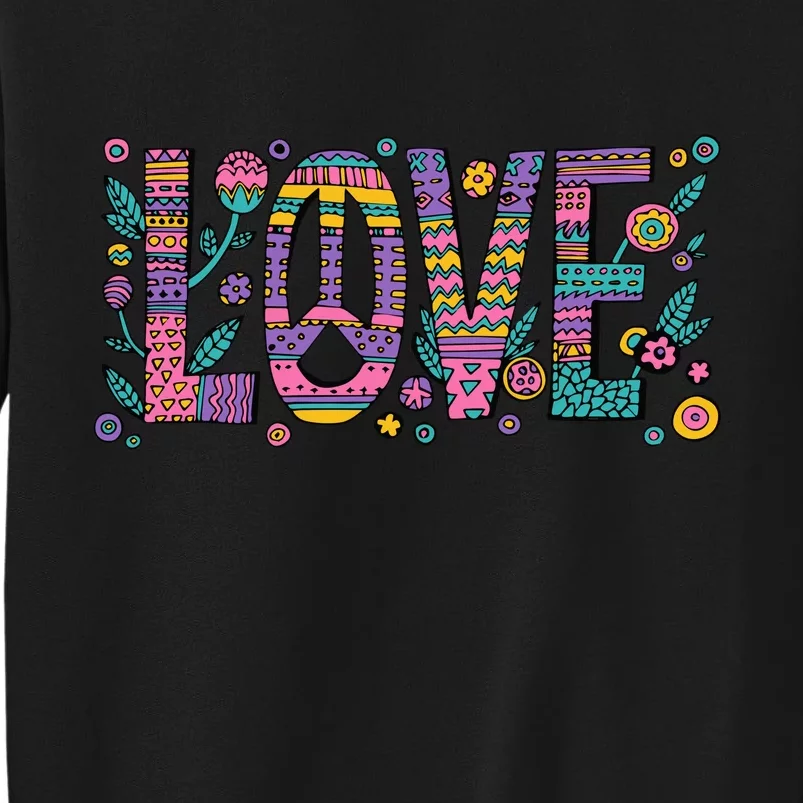 Love Crazy Wild Pattern Tall Sweatshirt