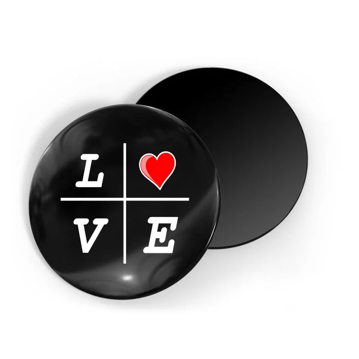 Love Cross Classic  Logo Magnet